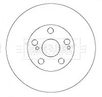 Borg and Beck Borg and Beck BBD4456 2x Front Vented Brake Discs For Toyota Avensis 276mm 