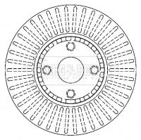 2x Front Vented Brake Discs For Toyota Corolla Matrix 275mm