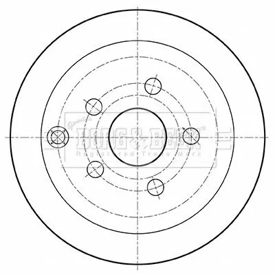 Borg and Beck Borg and Beck BBD4462 2x Rear Solid Brake Discs For Toyota Celica Opa Prius Vista 269mm 