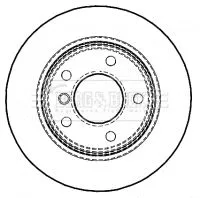 Borg and Beck Borg and Beck BBD4465 2x Rear Solid Brake Discs For Bmw 1 Series 280mm 