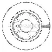 Borg and Beck Borg and Beck BBD4467 2x Rear Vented Brake Discs For Bmw 1 2 3 4 Series 300mm 