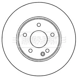 Borg and Beck Borg and Beck BBD4470 2x Front Vented Brake Discs For Mercedes C-class Clc-class Clk E-class S-class S 