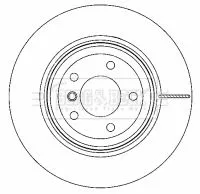 Borg and Beck Borg and Beck BBD4473 2x Rear Vented Brake Discs For Bmw 3 Series X1 336mm 