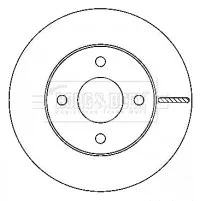 2x Front Vented Brake Discs For Nissan Micra 238mm