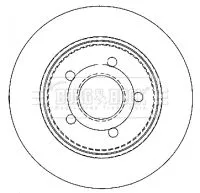 Borg and Beck Borg and Beck BBD4476 2x Rear Solid Brake Discs For Ford C-max Focus Focus C-max 265mm 