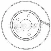 Borg and Beck Borg and Beck BBD4485 2x Front Vented Brake Discs For Mercedes A-class B-class 276mm 