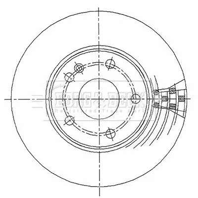 Borg and Beck Borg and Beck BBD4486 2x Front Vented Brake Discs For Mercedes A-class B-class 288mm 
