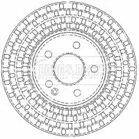 Borg and Beck Borg and Beck BBD4488 2x Front Vented Brake Discs For Mercedes Marco Polo V-class Viano Vito Vito / Mi 