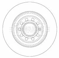 Borg and Beck Borg and Beck BBD4507 2x Rear Solid Brake Discs For Audi A6 302mm 