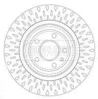 2x Rear Vented Brake Discs For Audi A6 330mm