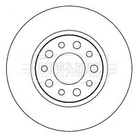 Borg and Beck Borg and Beck BBD4515 2x Rear Solid Brake Discs For Alfa Romeo Fiat Jeep 159 500x Brera Compass Renega 