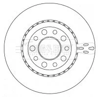 2x Rear Vented Brake Discs For Alfa Romeo 159 Brera Spider 292mm