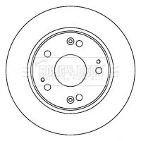Borg and Beck Borg and Beck BBD4520 2x Rear Solid Brake Discs For Honda Accord 260mm 