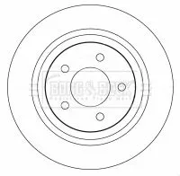 2x Rear Solid Brake Discs For Mazda 5 302mm