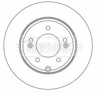 2x Rear Solid Brake Discs Fits Hyundai Grandeur Sonata 284mm