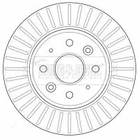 2x Front Vented Brake Discs For Kia Rio 254mm