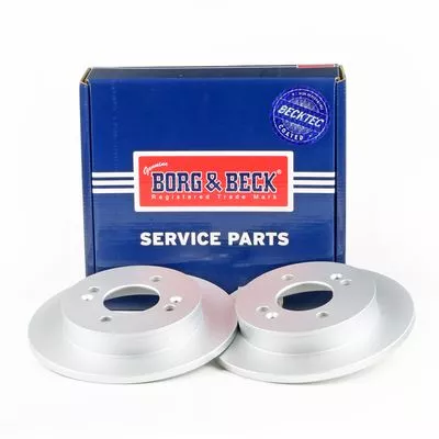 2x Rear Solid Brake Discs For Hyundai Kia I10 Picanto 234mm