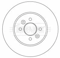 Borg and Beck Borg and Beck BBD4531 2x Rear Solid Brake Discs For Renault Kangoo 280mm 