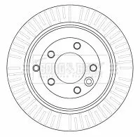 Borg and Beck Borg and Beck BBD4532 2x Rear Vented Brake Discs For Land Rover Discovery Range Rover Sport 325mm 