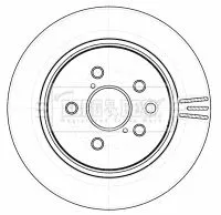 2x Rear Vented Brake Discs For Lexus Gs Is Is C Rc 310mm