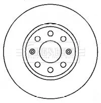 Borg and Beck Borg and Beck BBD4553 2x Front Vented Brake Discs For Fiat Opel Vauxhall Adam Corsa Corsavan Grande Pu 