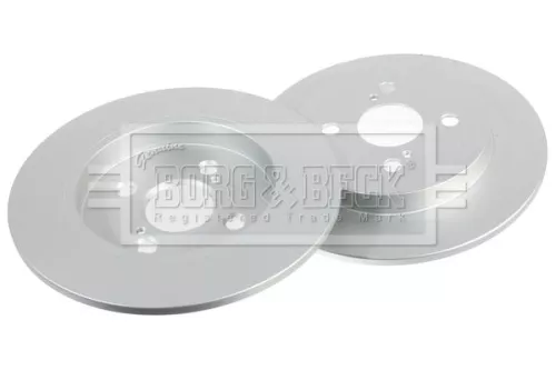 Borg and Beck Borg and Beck BBD4561 2x Rear Solid Brake Discs For Aston Martin Toyota Cygnet Iq Yaris 259mm 