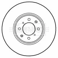 Borg and Beck Borg and Beck BBD4564 2x Front Vented Brake Discs For Mg Express Mg Zr Mg Zs 282mm 