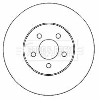 2x Front Vented Brake Discs For Chrysler Dodge Cirrus Sebring Stratus 282mm
