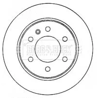 Borg and Beck Borg and Beck BBD4571 2x Rear Solid Brake Discs Fits Mercedes Vw Crafter 30-35 Crafter 30-50 Sprinter  