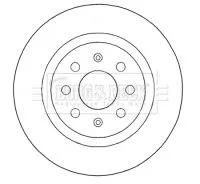 Borg and Beck Borg and Beck BBD4577 2x Rear Solid Brake Discs For Abarth Fiat Opel Vauxhall Adam Corsa Corsavan Gran 