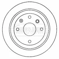 Borg and Beck Borg and Beck BBD4582 2x Rear Solid Brake Discs For Chevrolet Daewoo Lacetti Nubira Optra 258mm 