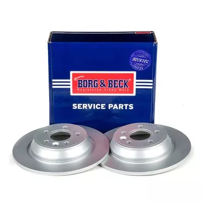 2x Rear Solid Brake Discs Fits Ford Land Rover 302mm