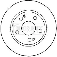 Borg and Beck Borg and Beck BBD4591 2x Front Vented Brake Discs For Hyundai Santa Fé Trajet 294mm 