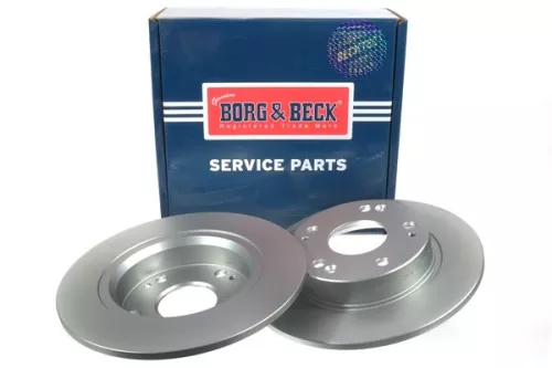 2x Rear Solid Brake Discs For Honda Civic 260mm