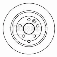 Borg and Beck Borg and Beck BBD4599 2x Rear Solid Brake Discs For Land Rover Freelander 2 302mm 