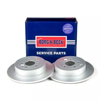 2x Rear Solid Brake Discs Fits Land Rover Freelander 2 302mm