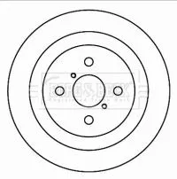 Borg and Beck Borg and Beck BBD4601 2x Rear Solid Brake Discs For Daihatsu Toyota Charade Yaris 278mm 