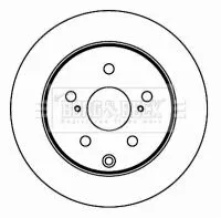 Borg and Beck Borg and Beck BBD4603 2x Rear Solid Brake Discs For Toyota Rav 4 281mm 