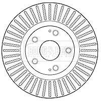 2x Front Vented Brake Discs Fits Toyota Avensis Corolla 295mm