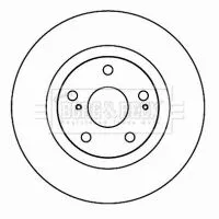 Borg and Beck Borg and Beck BBD4606 2x Front Vented Brake Discs For Lexus Toyota Aurion Auris Avalon Camry Es Mark X 