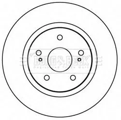 Borg and Beck Borg and Beck BBD4607 2x Front Vented Brake Discs For Suzuki Grand Vitara 295mm 