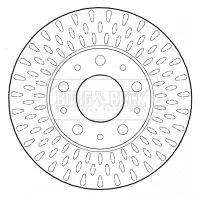 Borg and Beck Borg and Beck BBD4608 2x Front Vented Brake Discs For Citroën Fiat Peugeot Boxer Ducato Jumper 280mm 