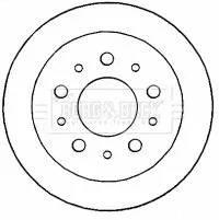 Borg and Beck Borg and Beck BBD4609 2x Rear Solid Brake Discs For Citroën Fiat Opel Peugeot Vauxhall Boxer Ducato Ju 