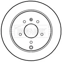 Borg and Beck Borg and Beck BBD4611 2x Rear Vented Brake Discs For Chevrolet Opel Vauxhall Antara Captiva Captiva Sp 