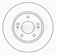 2x Front Vented Brake Discs For Mitsubishi Eclipse Galant Grandis Lancer Space R