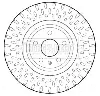 2x Front Vented Brake Discs For Audi Tt 340mm