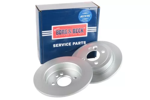 2x Rear Solid Brake Discs Fits Mini Clubman Clubvan 259mm
