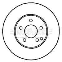 Borg and Beck Borg and Beck BBD4629 2x Front Vented Brake Discs For Mercedes C-class E-class Slc 295mm 
