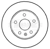Borg and Beck Borg and Beck BBD4641 2x Front Vented Brake Discs For Opel Saab Vauxhall 9-5 Insignia 296mm 
