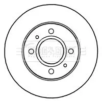 2x Front Vented Brake Discs For Hyundai Atos 234mm